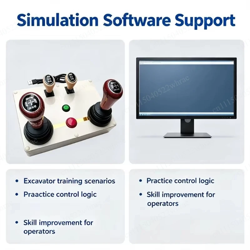 Excavator Simulator Joystick USB PC Controller Loader Driving Training Gamepad for Construction Machinery Learning