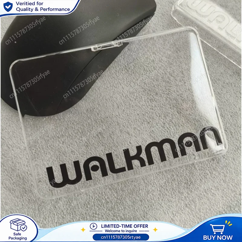Transparent Cassette Case for Sony Walkman Tape Player Modification Clear Window Shell Replacement Housing