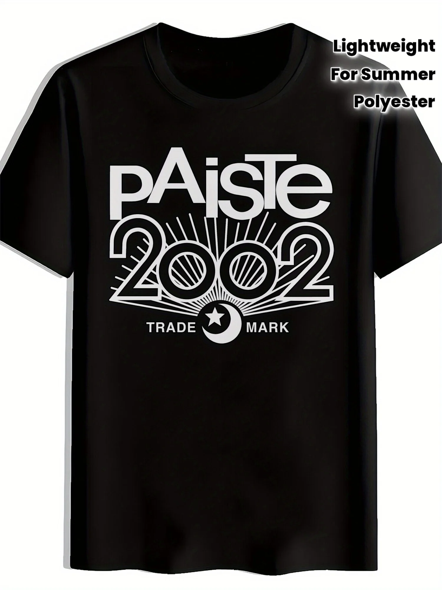 

Paiste 2002 Drum Brand Printed Short-Sleeve T-Shirt, Trendy Music Equipment Theme Crew Neck Top, Lightweight Polyester Summer