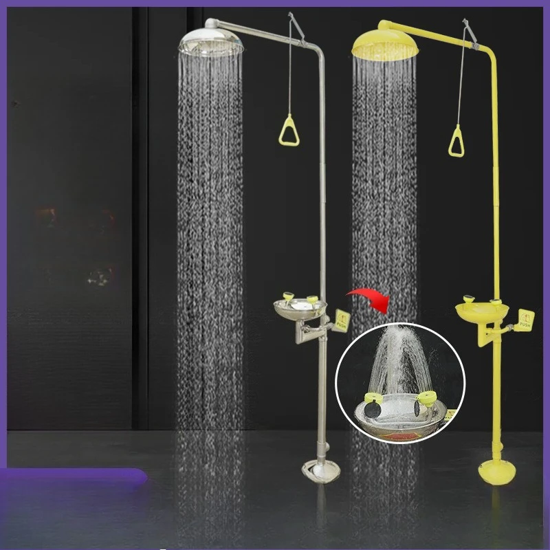 inspection laboratory industrial 304 stainless steel composite emergency spray eyewash