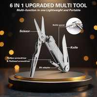 6-In-1 Multifunctional Scissors Come With Screwdriver Bottle Opener Fruit Knife Portable Outdoor Tools Gift For The Family