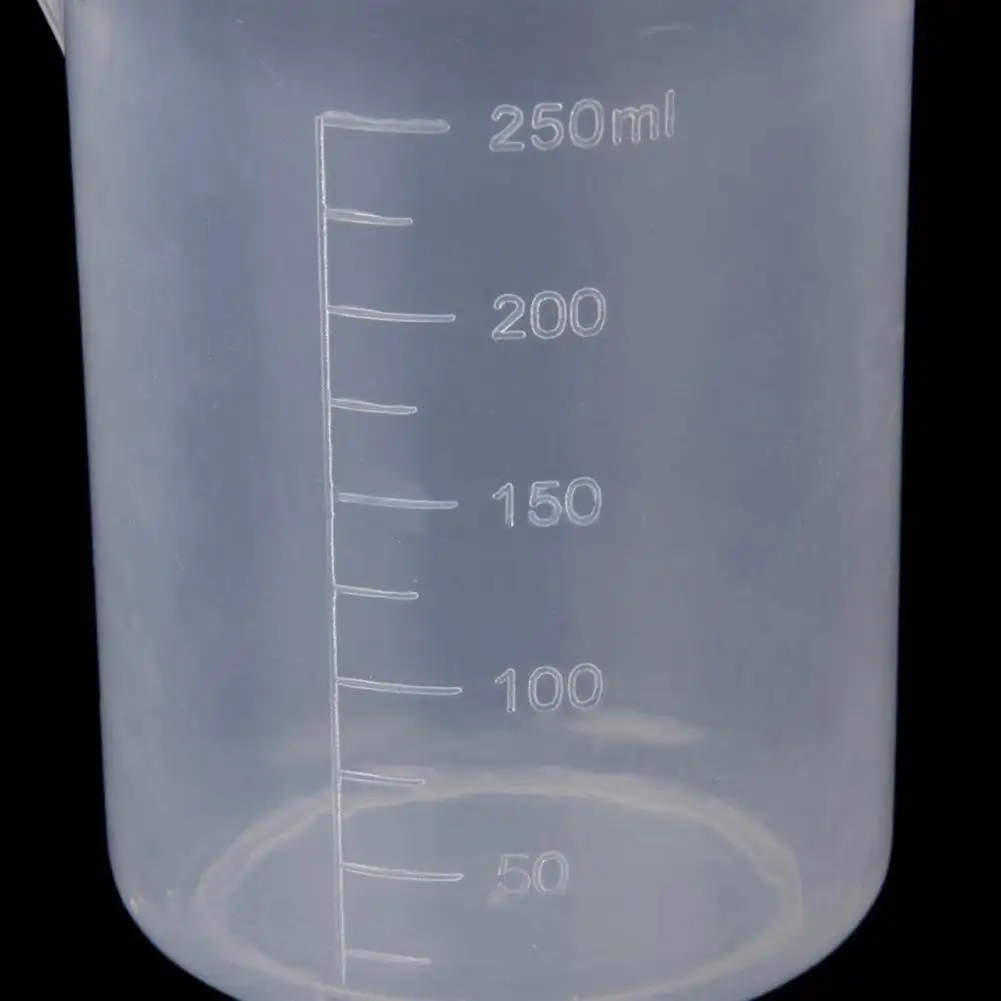 250ml Transparent Measuring Cup Polypropylene Numeric Graduations Beaker Clear Plastic Graduated Measuring Jug For Home Kitchen