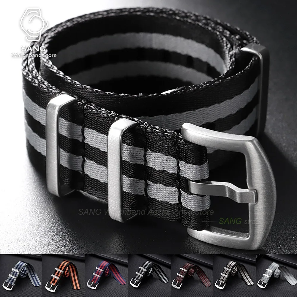 20/22mm High Quality Nylon Watchbands Universal Watch Strap Sport Wristband for Omega for Rolex for Tudor for Hamilton for Seiko