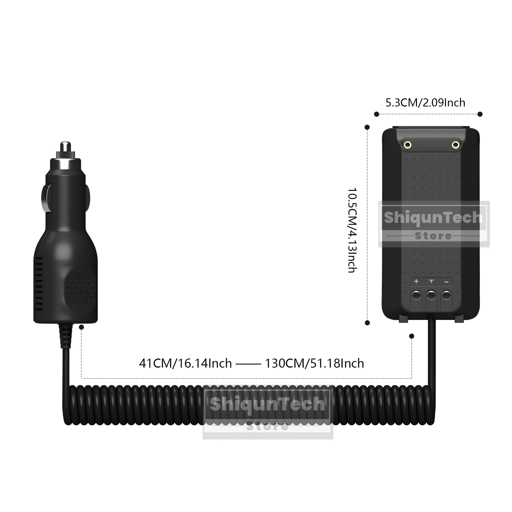 TH-UV88 Radio Battery Eliminator UV-13 Pro Car Charger Input DC 12V Extend Cable For TD-H5 Walkie Talkie Power Supply Accessory