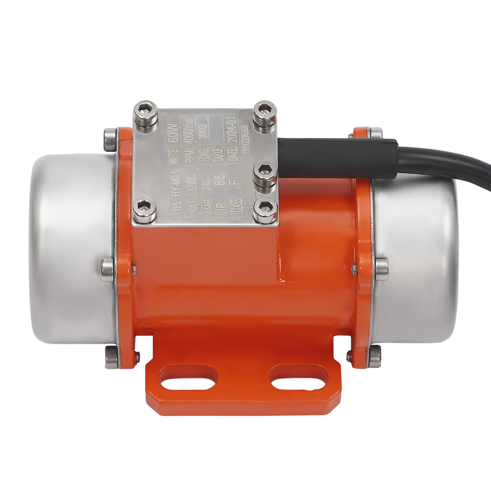 محرك اهتزاز كهربائي مع وحدة تحكم في السرعة 60 وات DC12V محرك عالي السرعة بدون فرشاة هزاز خرسانة صغير 4000 دورة في الدقيقة