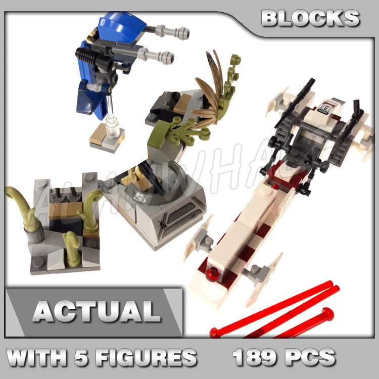 

189 шт. Star Plan Saleucami Battle Pack Speeder Defense Station Troopers SY311 Строительные блоки Игрушка, совместимая с моделью