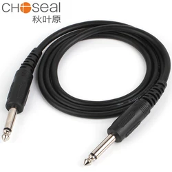 CHOSEAL 6.5mm kabel Audio Jack gniazdo 6.35 z męskiego na męskie przewód Aux dla Stereo gitara wzmacniacz miksujący kabel głośnikowy