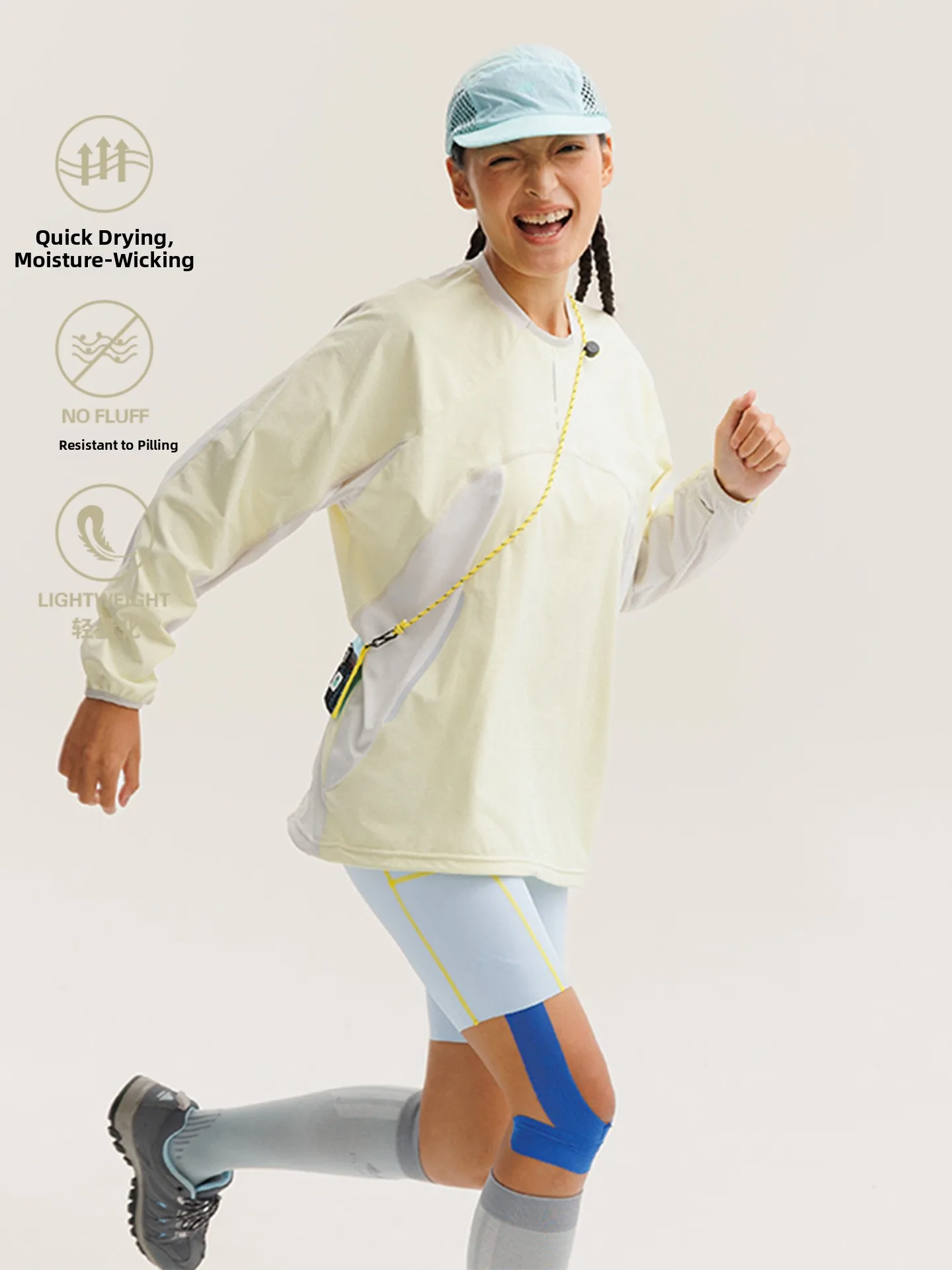 

Светоотражающая легкая быстросохнущая футболка с длинным рукавом для тренировок на открытом воздухе, бега, велоспорта, весенняя верхняя одежда