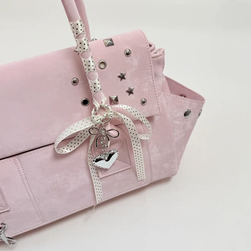 Damen PU-Leder Nieten-Stern-Handtasche: Süße, coole Nischen-Ästhetik für den Alltag – Umhängetasche und Shopper 2026 – Neue Handtaschen und Geldbörsen – Detail 15