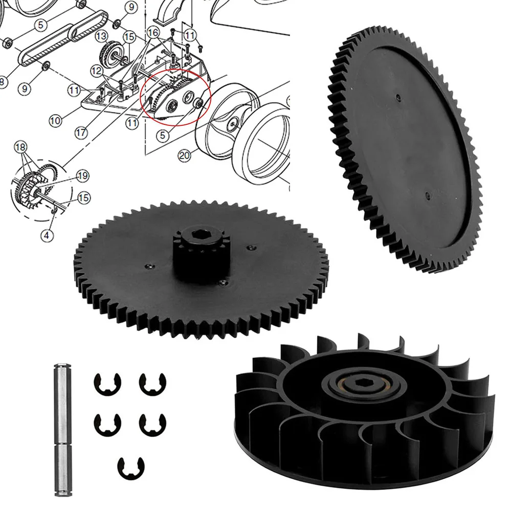 

1Set 9-100-1132 Pool Cleaner Drive Train Gear Kit For Polaris 360 380 With Bearings Essential Replacement Part For Pool System