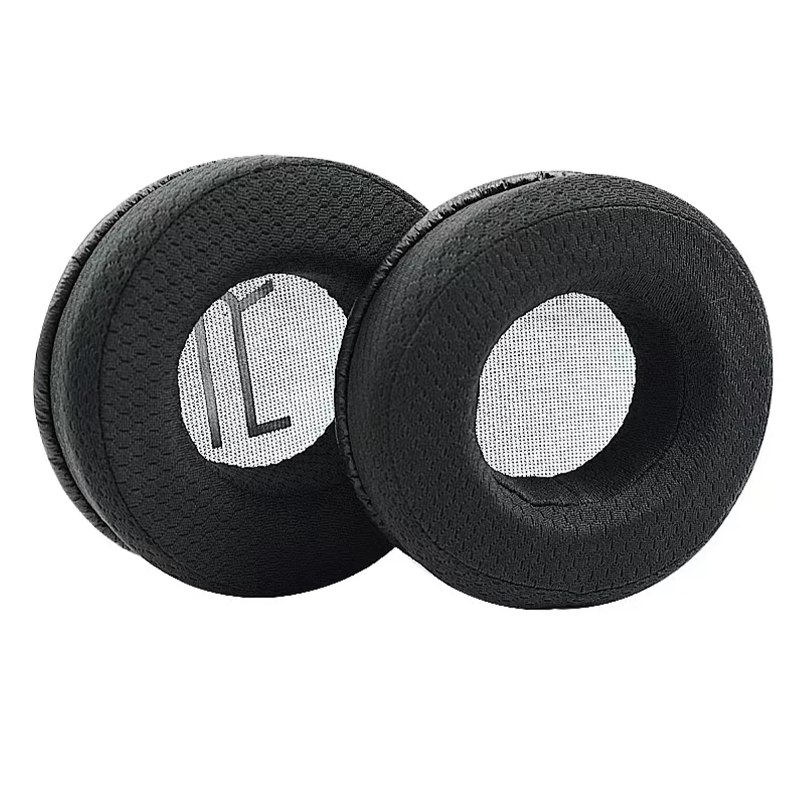 1 par de almohadillas de malla de espuma viscoelástica izquierda + derecha para auriculares Plantronics RIG 400