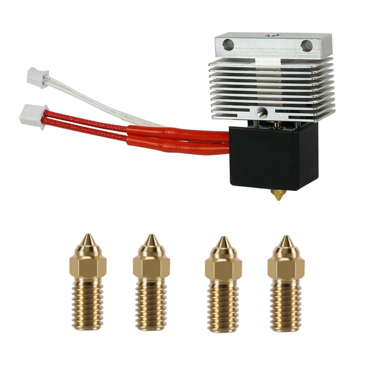 

For Neptune 4/4Pro Hotend+0.2mm/0.4mm/0.6mm/0.8mm/1.0mm Nozzle Kit 24V 40W Heating Rod for Neptune4/4Pro