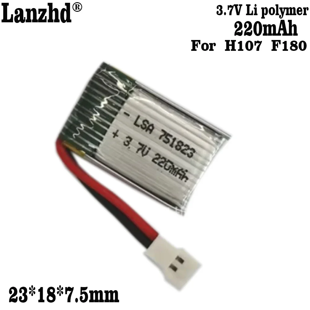 3.7V Lipo Battery For F180 Udi U816 U830 F180 E55 FQ777 FQ17W Hubsan H107 Syma X11C FY530 RC Drone Battery