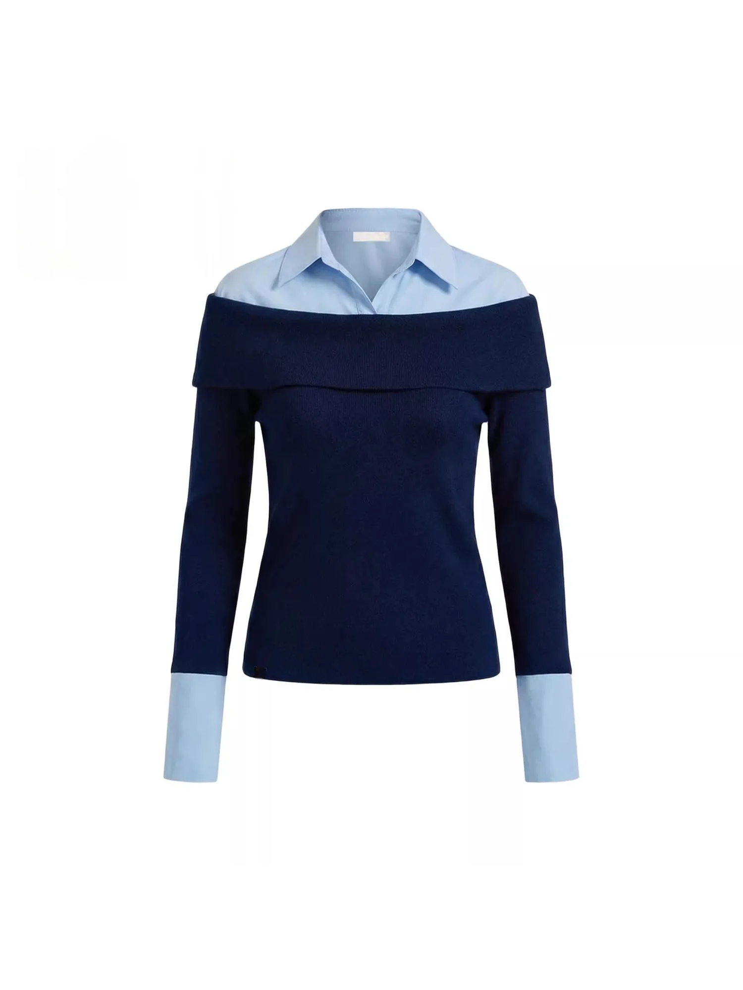 

Ele Collar irt Women's Spring 2026 New Roll up Sve Cuffed Slim Fit Casual Sle Polyester Fiber Breathable