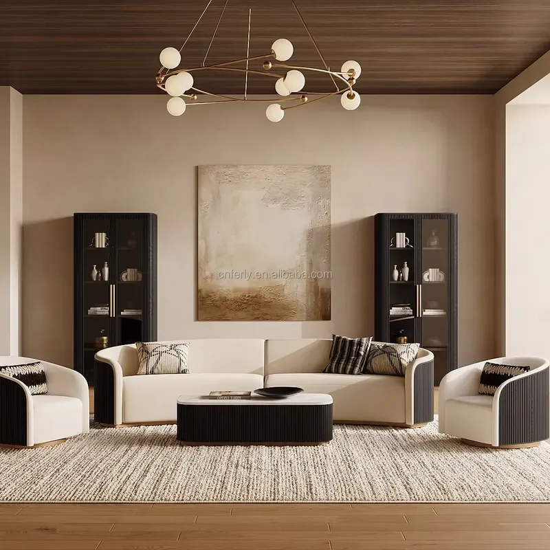 FERLY Comfortable Loveseat Sofa Modern Two Seater Couch for Small Living Room and Apartment