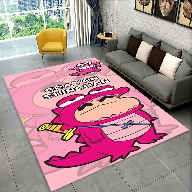 Funny C-Crayon Shin-chans Cartoon Living Room Non-Slip Area Rug Soft Carpet for Bedroom  Playroom Sofa,Home Decor Doormat Gift