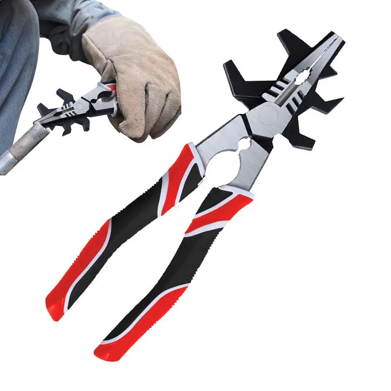 

Welding Pliers 8 Inch High Carbon Steel Welding Pliers For Electrical Anti-Rust Multi-Functional Non-slip Comfort Handles Wire
