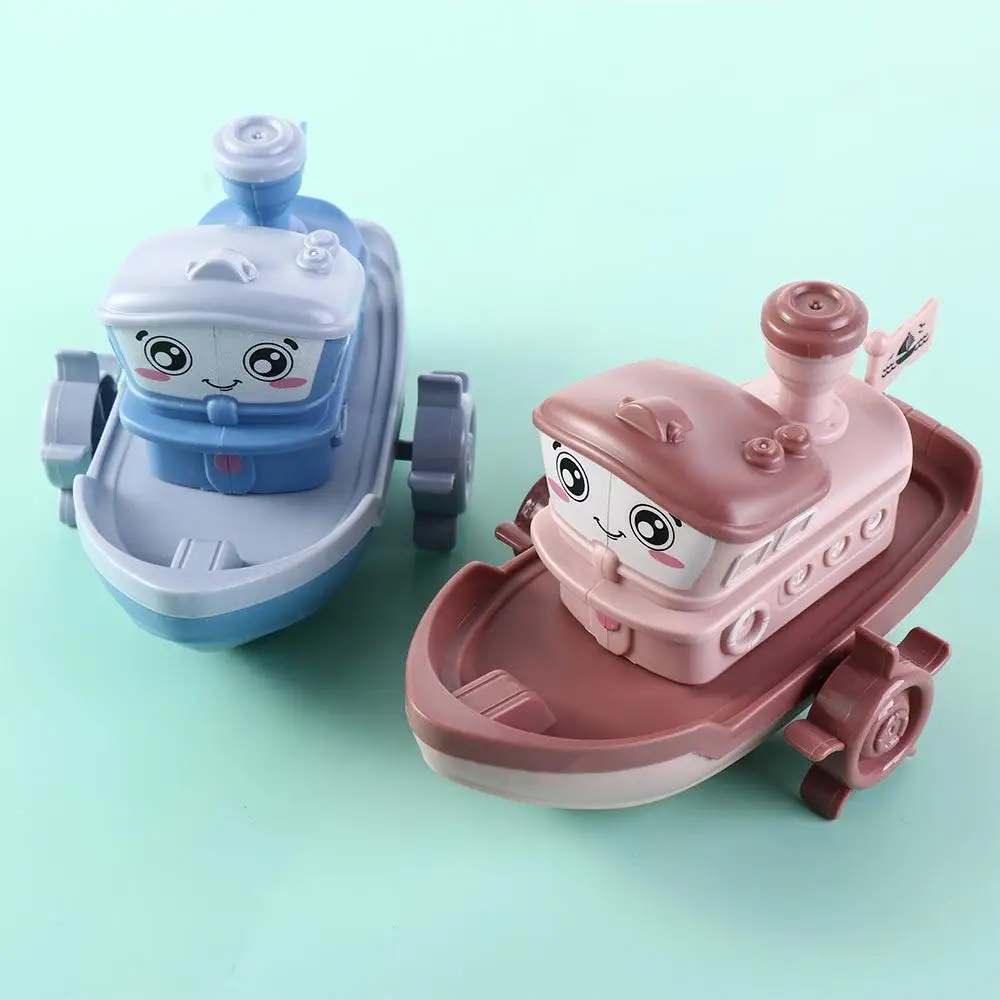Ship Game Bath Playing Toys Birthday Gifts Swimming Beach Game Cartoon Ship  Wind Up  Clockwork Boat Baby Bath Toys