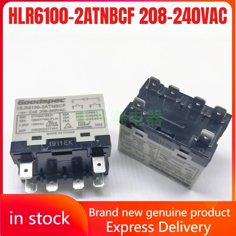 New 1pcs/lot HLR6100-2ATNBCF HLR6100-2ATUBCF 208-240VAC 30A 6pins