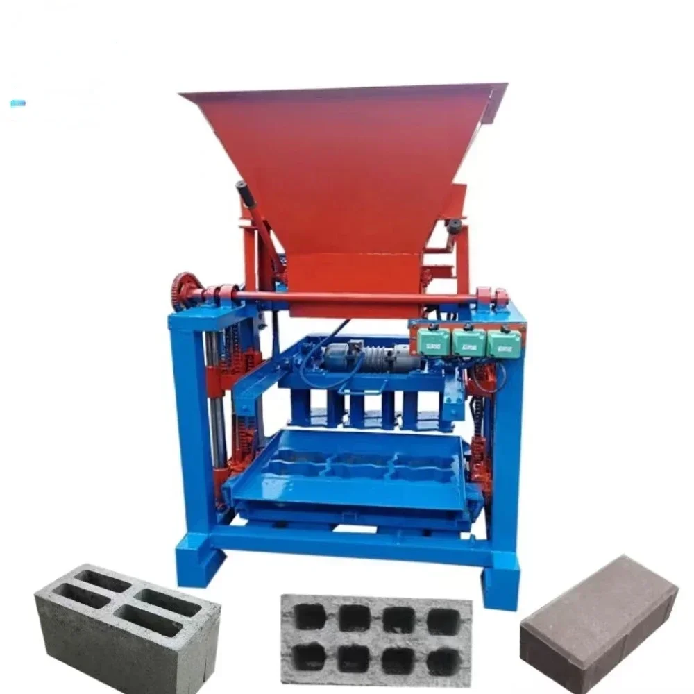 Manual Hollow Machine Mini Mobile Concrete Cement Block Machine, Electric Diesel Brick Making Machine