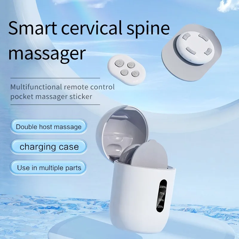 Rechargeable Portable Remote Control Pulse Massage Pad Mini Massager For Cervical Back Waist Leg