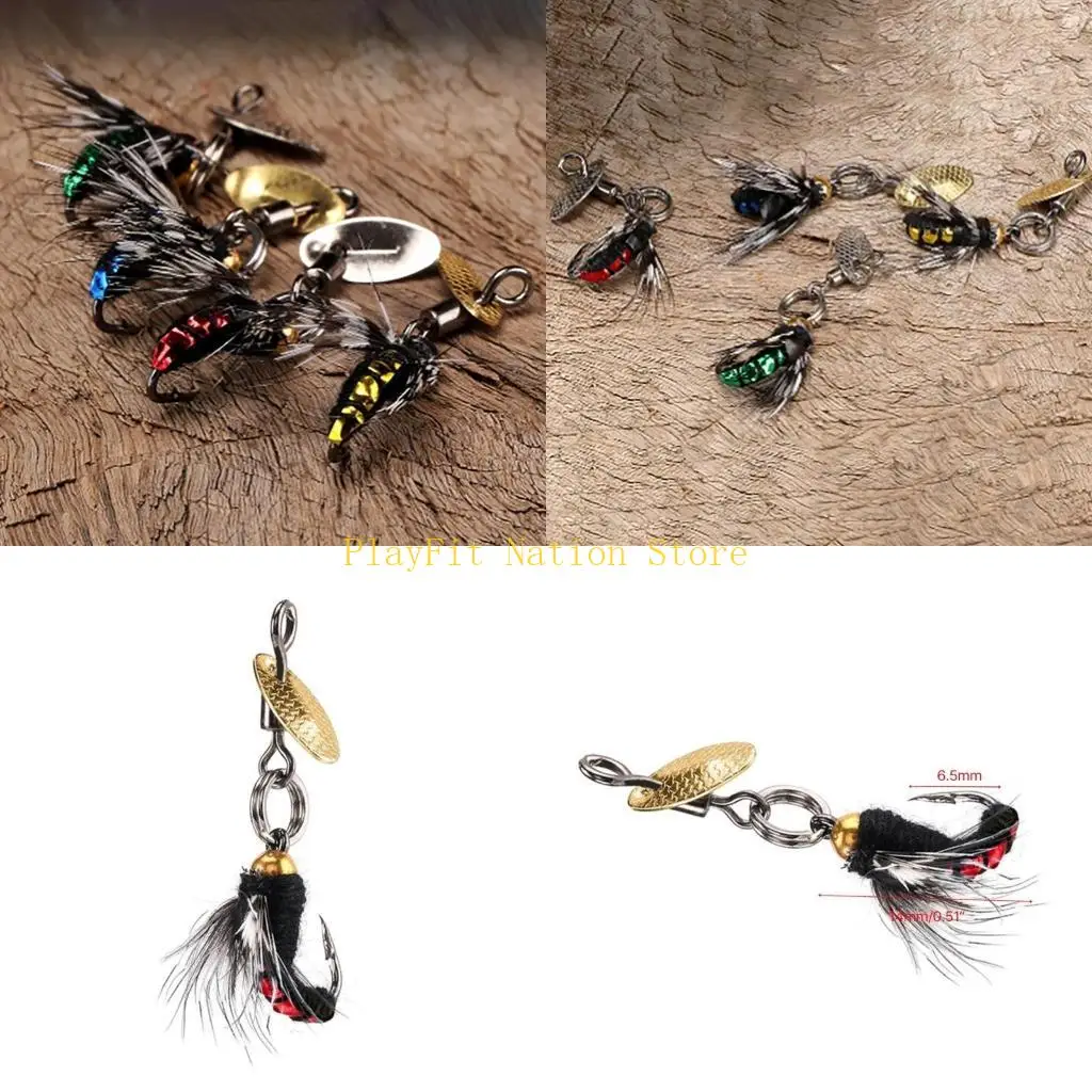 

242F 5 шт. нахлыстовые мухи-приманки, искусственные насекомые, мушки, приманки для рыбалки нахлыстом