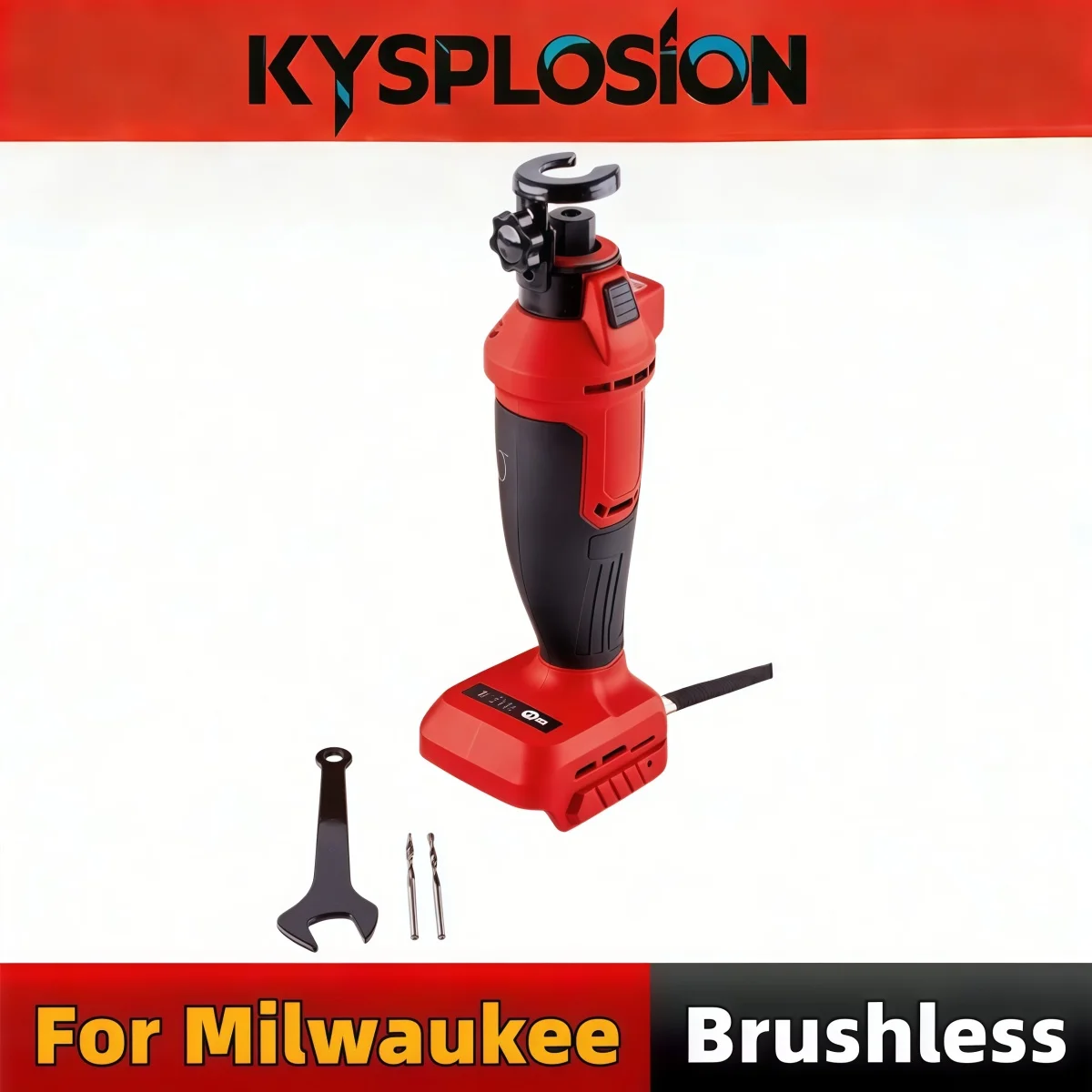 Cordless Brushless Drywall Cut Out Tool 3 Speed Adjustable Rotary Saw 30000RPM for Milwaukee M18 Battery