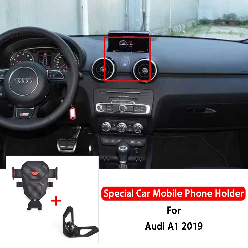 

Mobile Phone Holder Air Vent Mount Bracket GPS Phone Holder Clip Stand For Audi A1 2019 Car Accessories