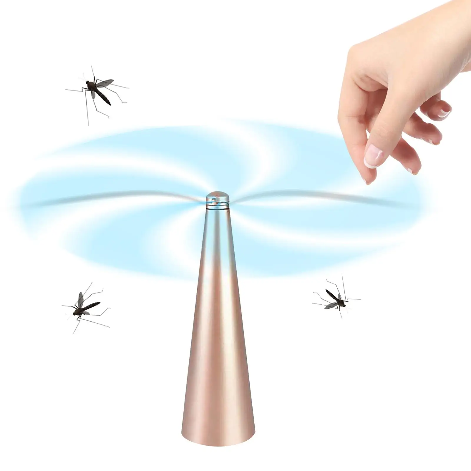 Portable Fly Fan USB Silent Keep Flies Away from Your Food Electric Fly Catcher for Restaurant Party Events Barbecue Outside