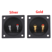 1Pc 50mm Round Cup Subwoofer Plug Car Stereo Speaker Box Terminal Connector