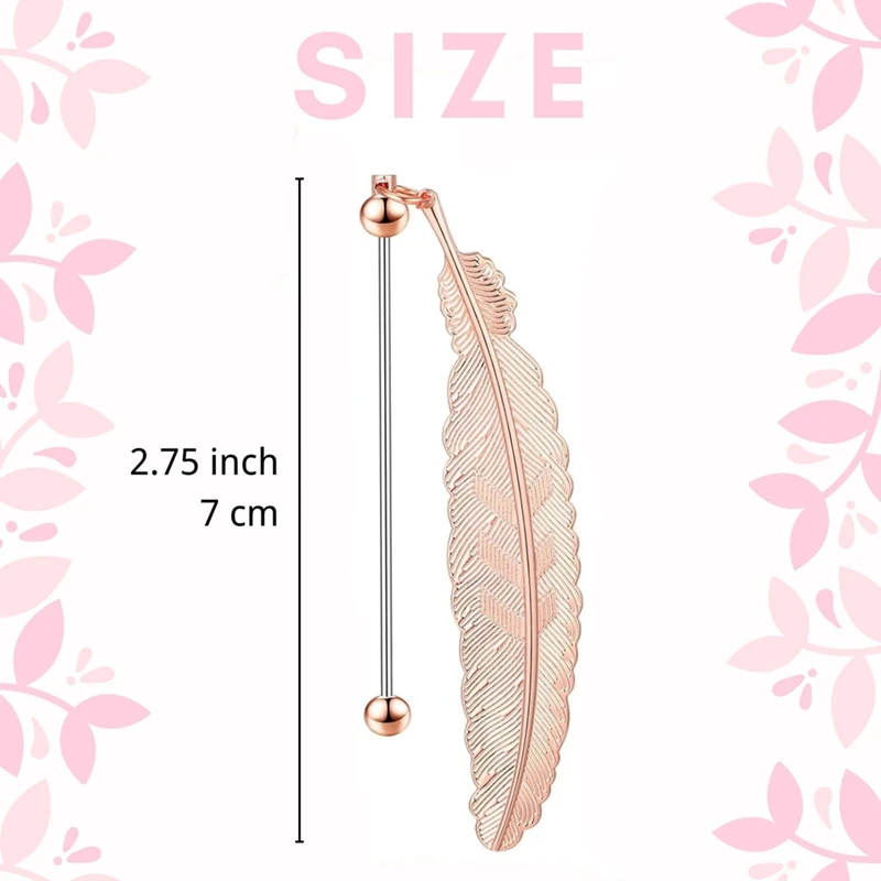 10 Pieces DIY Beadable Bookmarks Bulk, Metal Beadable Bookmarks Pendant Bar, Craft Beaded Book Lanyards Chains