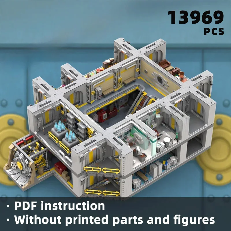 

Строительные кирпичи «Апокалиптическая бункерка» — «Поллоу!» Инструкция со сложности хранилища» с технологической машиной Подземное укрытие Диорама