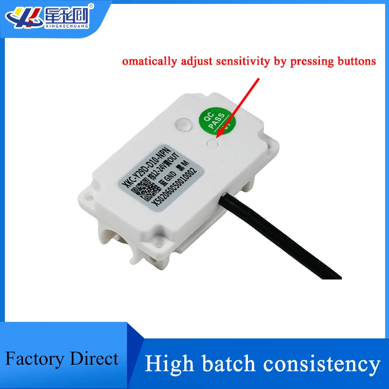 

XKC-Y29D Non-contact Water Level Sensor Level Alarm Switch for Water Pipe&Tubes 3mm/4mm/6mm/8mm/10mm/12mm