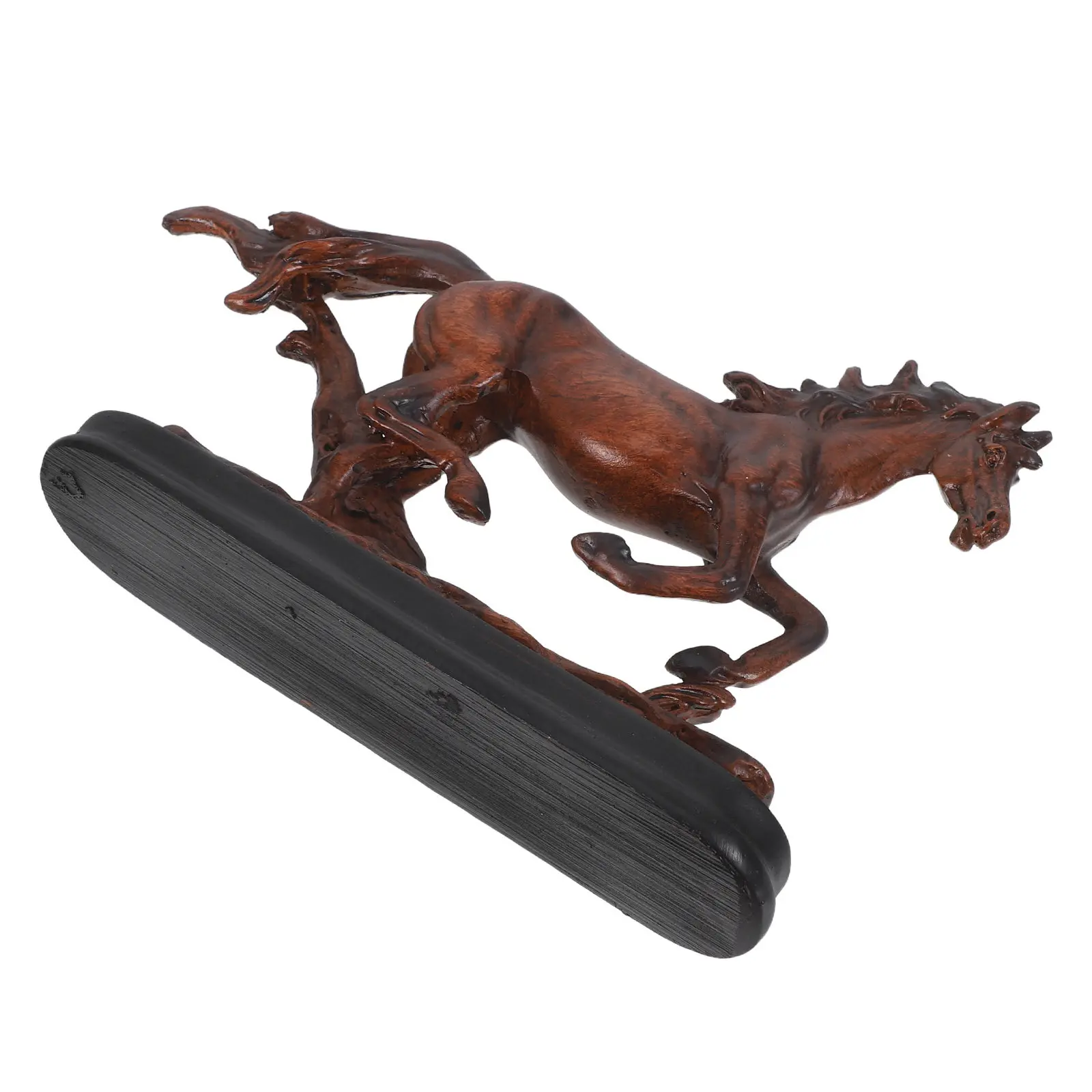 Chinese Horse Statue Feng Shui Zodiac Lucky Sculpture Year of The Horse 2026 Mini Resin Ornament Prosperity Luck