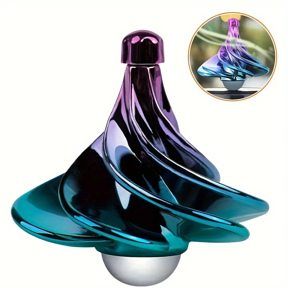 

Spinning Toy Powered by Wind Airflow Rotating Spinning Top Magic Fidget Game Colorful Whirling Stress Relief Funny Adults Gift