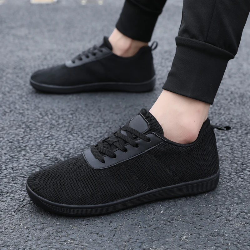

Barefoot Shoes Adult Cross-Trainer Wide Toe Box Men's Wide Minimalist Zero Drop Sole Casual Knitting Walking Sneakers Large Size
