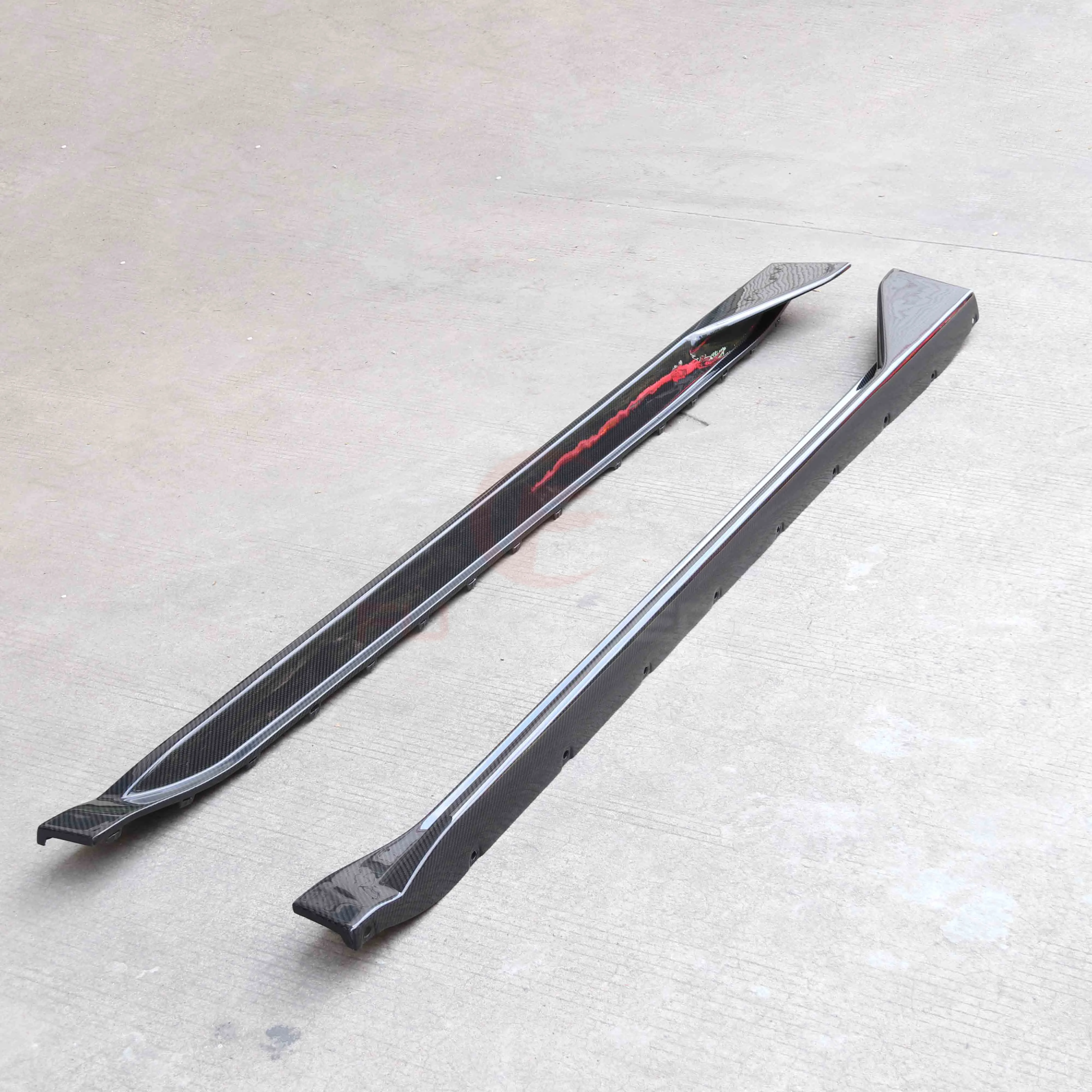 

FOR 21-26 BMW G80 M3 MP STYLE REAL CARBON FIBER SIDE SKIRT EXTENSION REPLACEMENT