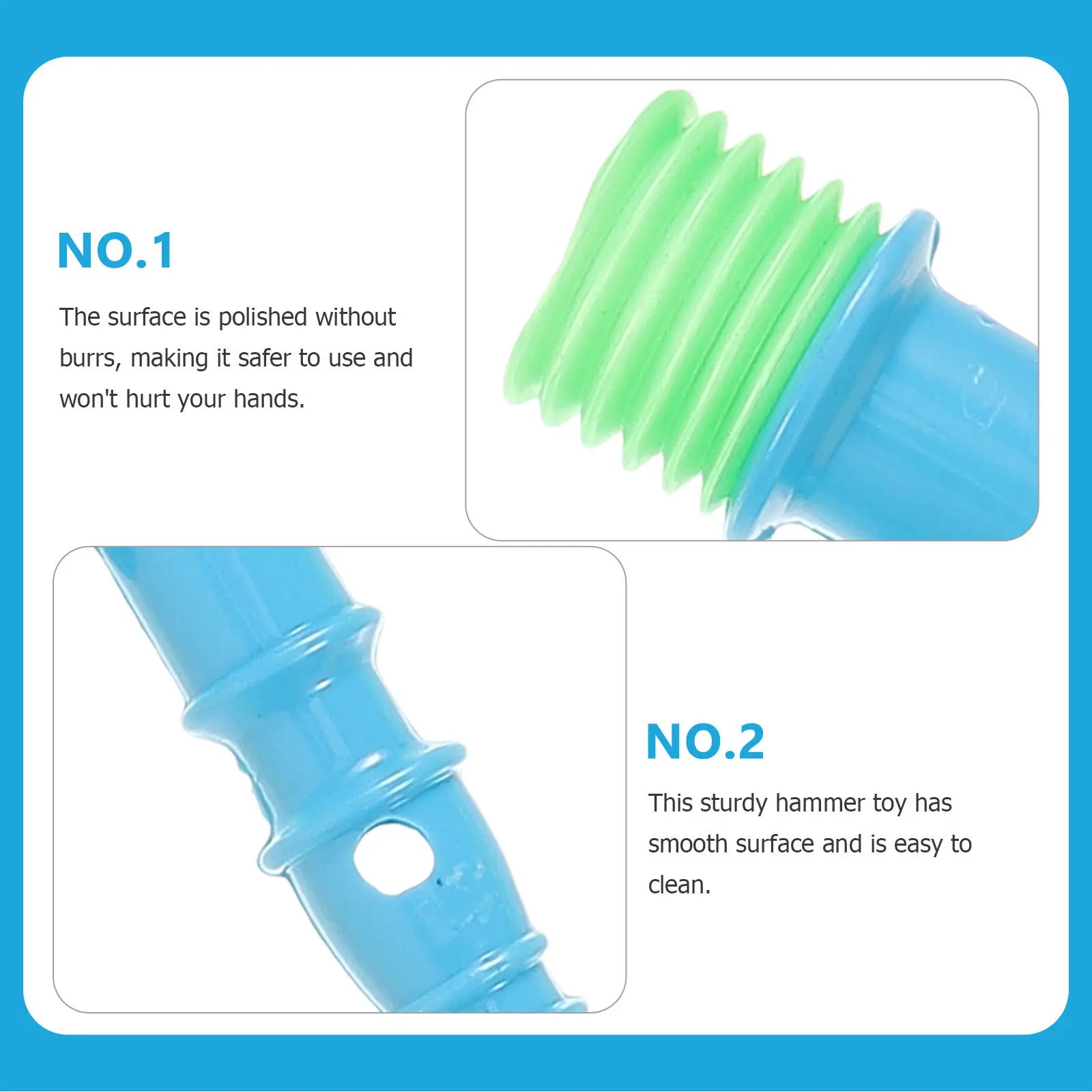 6pcs Mini Plastic Music Hammer Set – Educational Rhythm Learning Toy for Kids, Christmas Party Fun