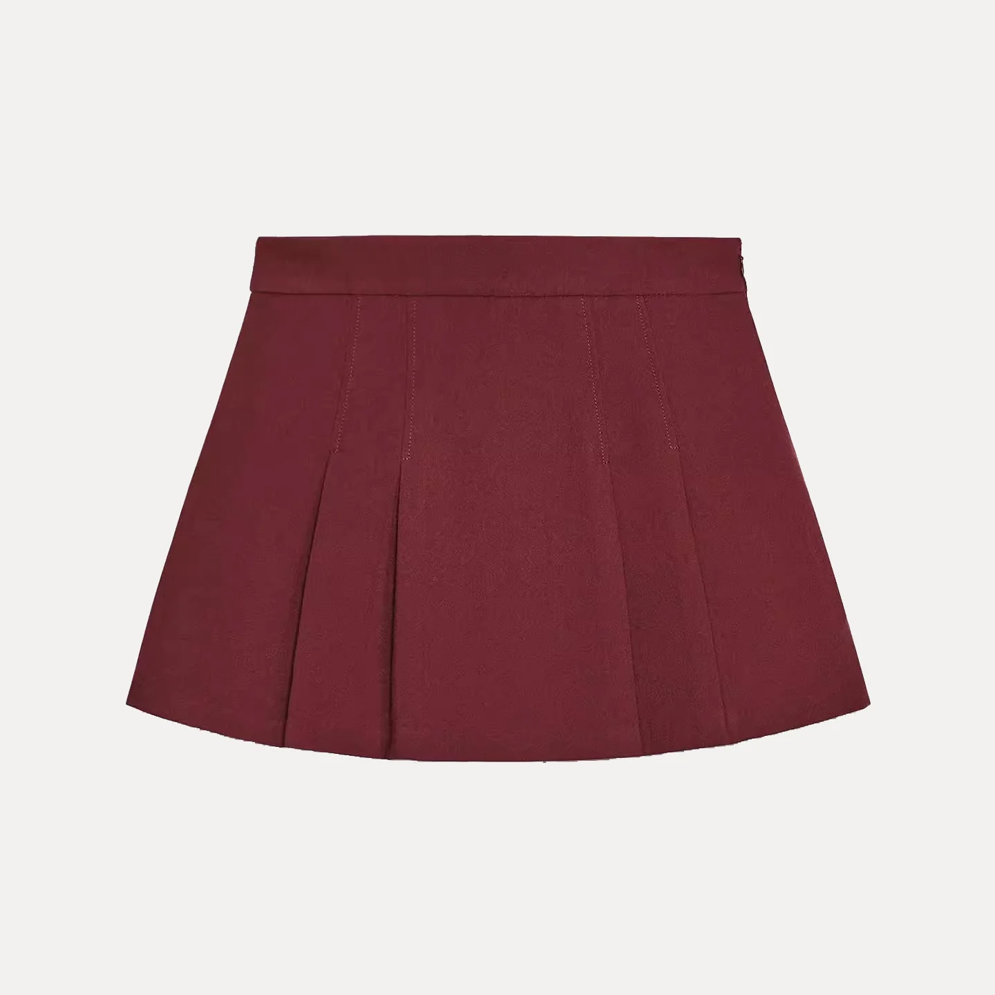 Faionable Pleated Decorative Skirt Pants Women's Autumn 2025 New Sle Sweet Sle ort Pants Fabric Proced with Pleats