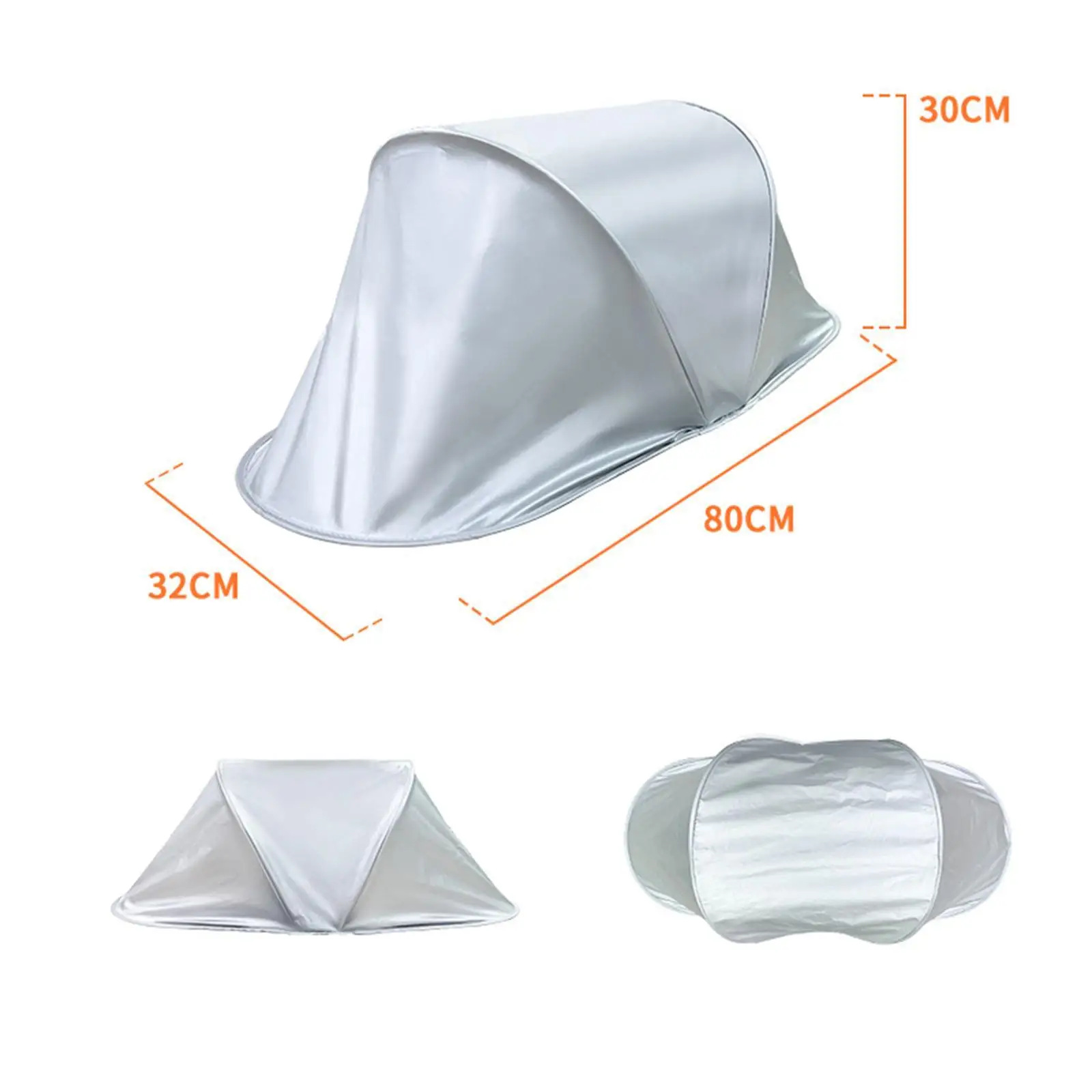 Portable Motorcycle Seat Cover Polyester Taffeta Silver Cooling Padding Rainproof Protector for Electric Bicycle Scooter