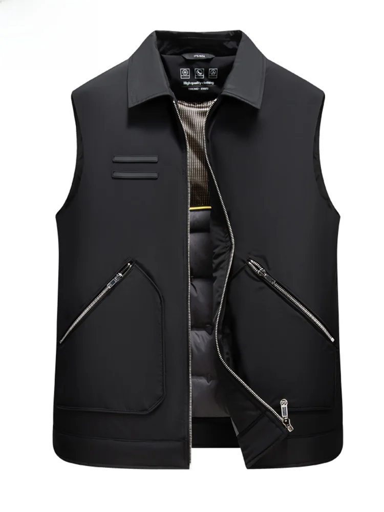 

Warmth Du down Vest for Middle-Aged And ly TUCANO Brand Inner Wear Outer Wear Dad Sle Winter Coat Polyester Fiber