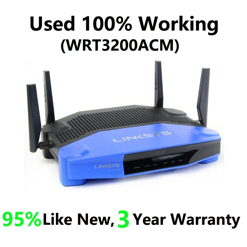 

LINKSYS WRT1200AC, WRT1900AC, WRT1900ACS, WRT32X, WRT3200ACM Gaming WiFi Router Dual-Band+ Ultra-Fast Smart 802.11AC Wi-Fi 5