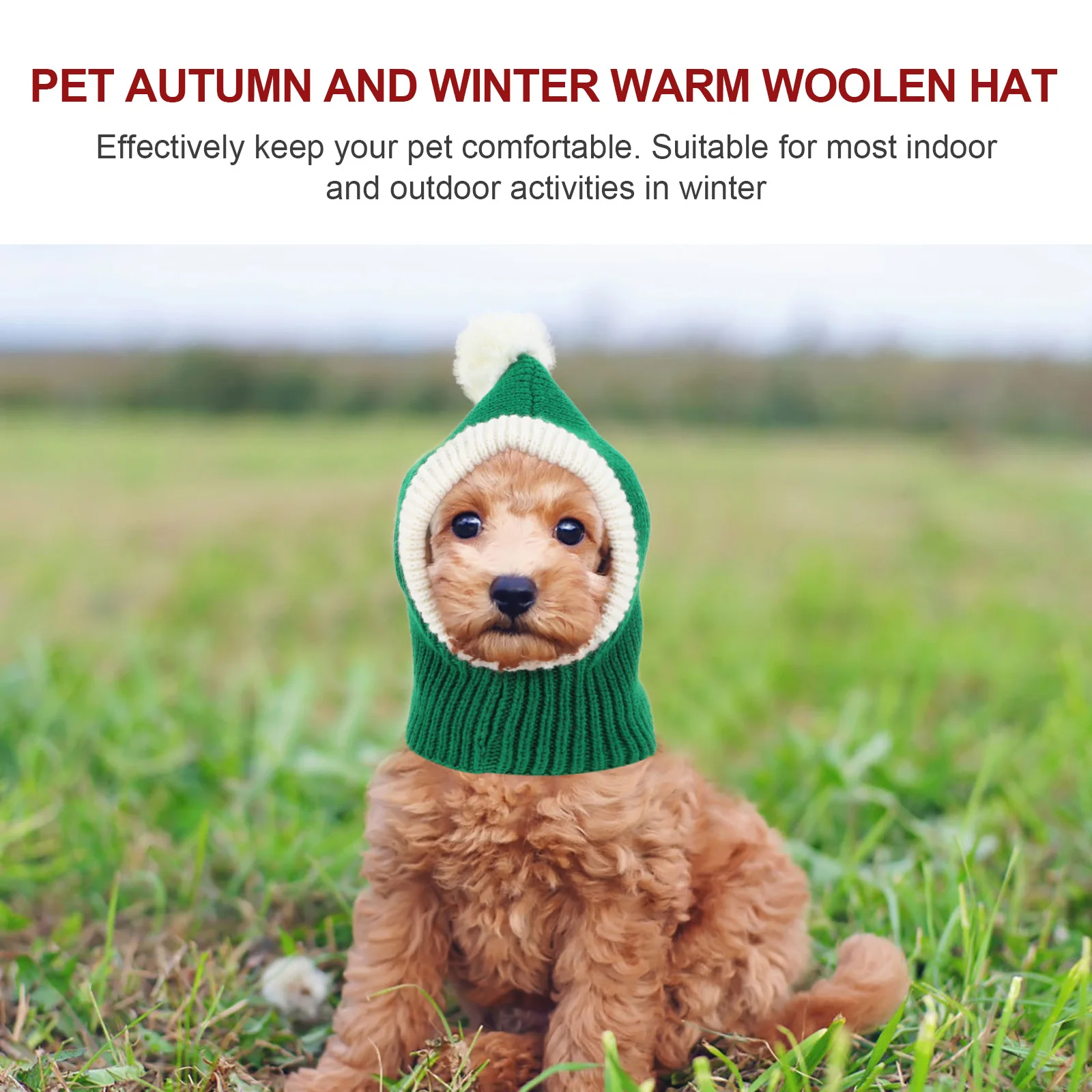 

1Pcs Halloween Woolen Yarn Pet Hat Dog Cat Dress Up Headgear Christmas Party Costume Decorative Cap Pet Halloween Hat