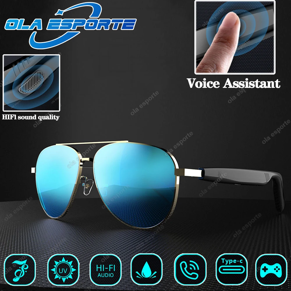 

Smart Glasses AI Translation Glasses Bluetooth Call/Music/Driving/Navigation Sound Quality Outdoor Waterproof Anti-UV Sunglasses