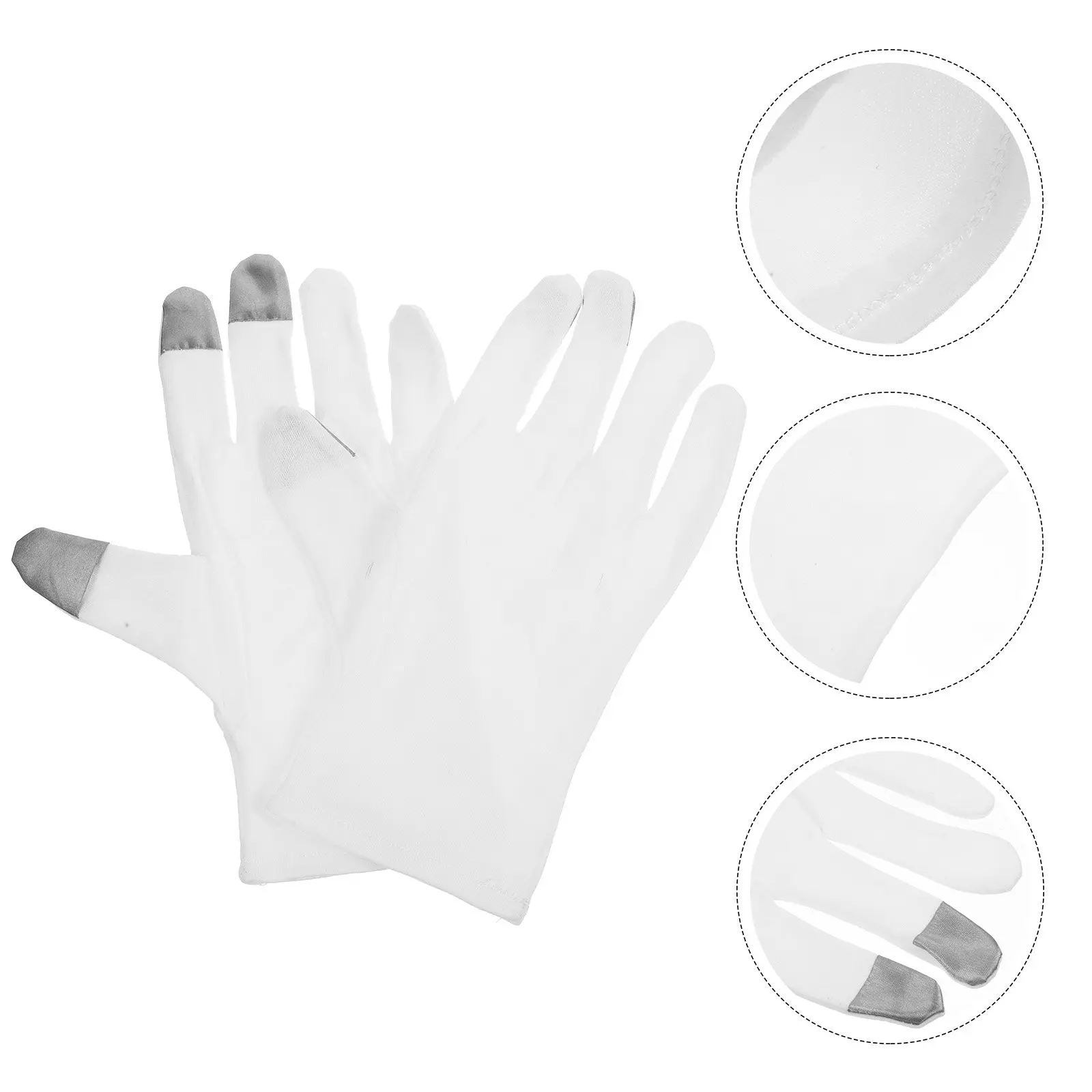 2Pairs Cotton Gardening Gloves Touch Screen Compatible Lightweight Breathable Non-Slip for Outdoor Garden Work DIY Landscaping