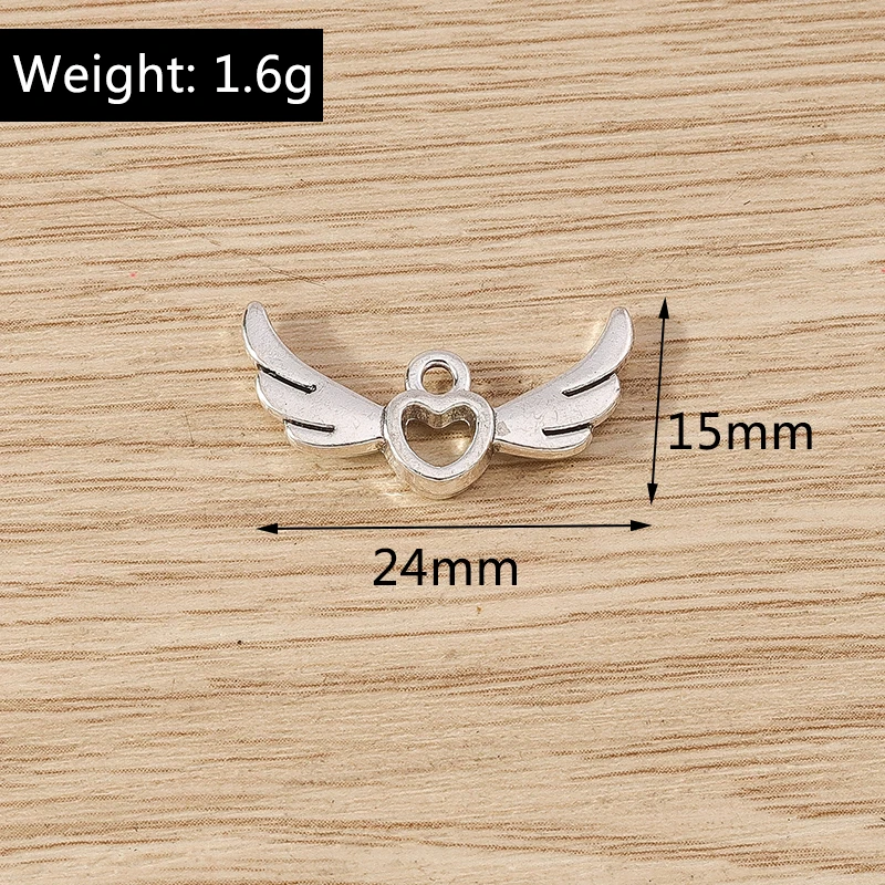 20 stücke 14x16mm niedlichen Gold Silber Farbe Legierung Liebe Herz Charms Anhänger für Schmuck Herstellung Ohrringe Halsketten Armbänder DIY Geschenke – Detail 22