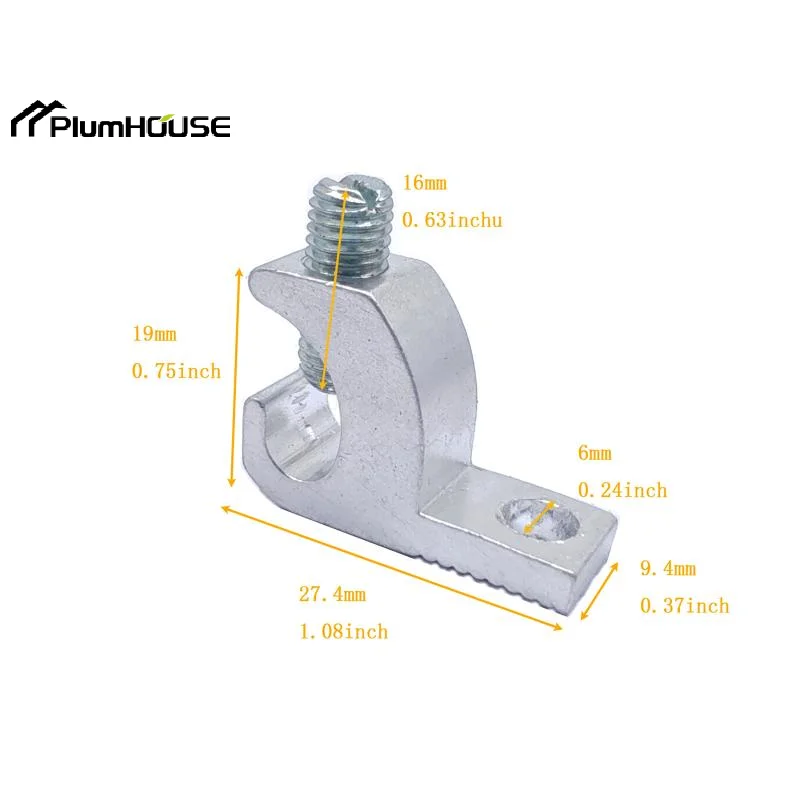 5/10PCS Pool Bonding Aluminium Lay-in Connector Screws 4-14 Wire Range Lay-in Clamps Lay In Lugs