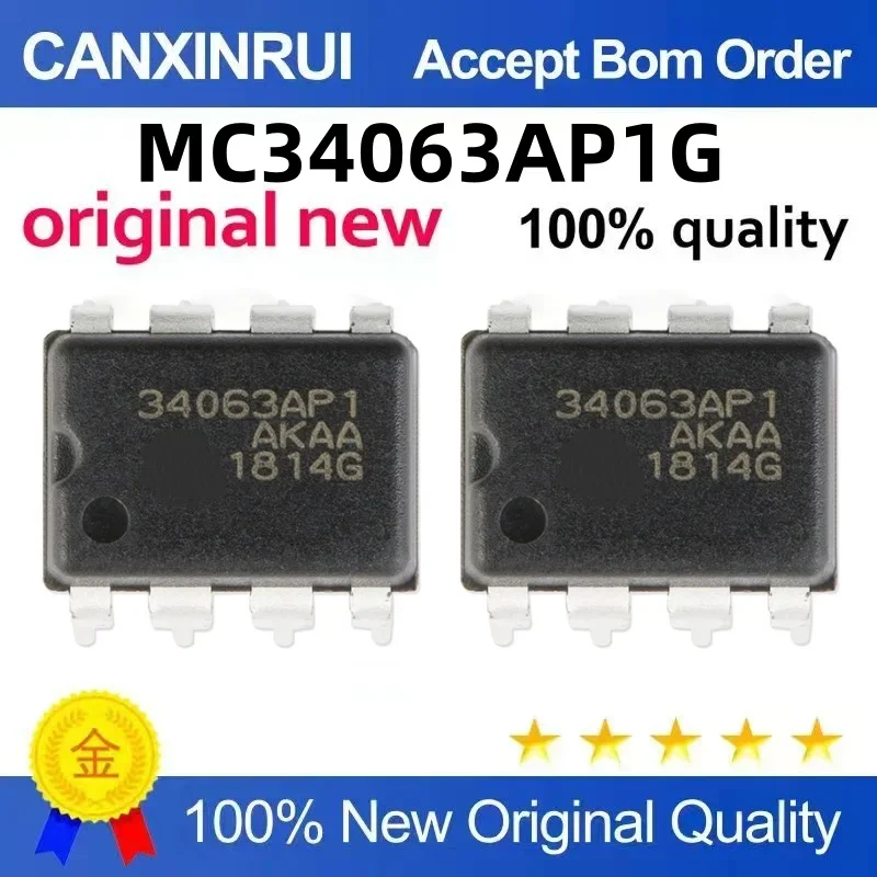 

(5-100 pieces) MC34063AP1G 34063AP1 DIP8 1.5A voltage regulator