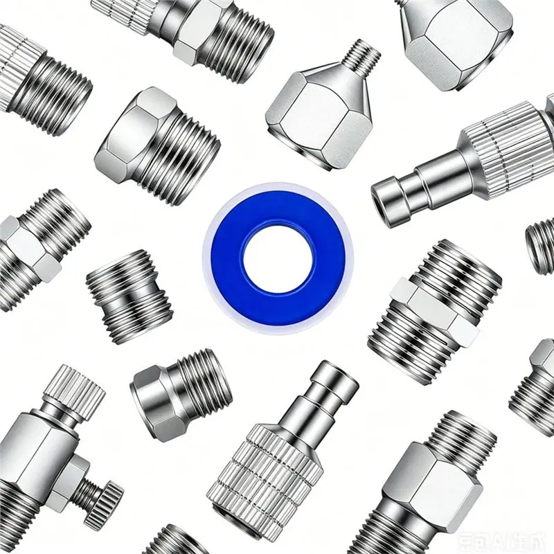 ABUI-For Airbrush Adapter Set 14Pcs-For Air Compressor Compatible Quick Release Disconnect Couplers For Airbrush Hose