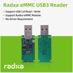 Lector UFS y eMMC compatible con placas Radxa SBC por USB